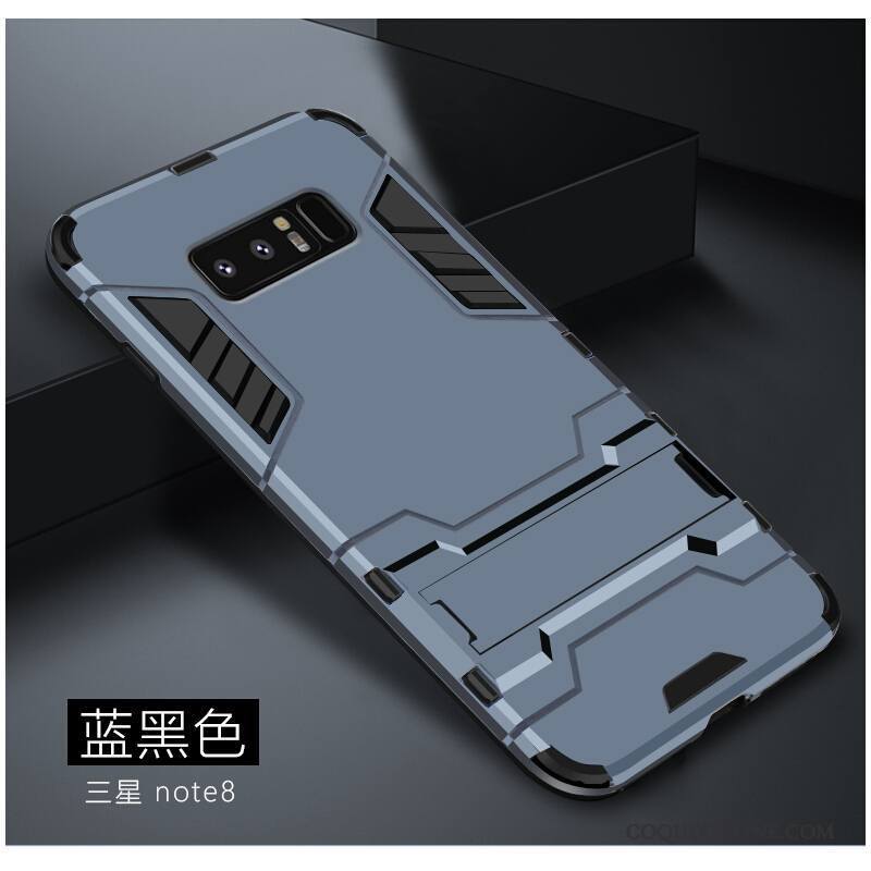 Samsung Galaxy Note 8 Coque Noir Tendance Silicone Difficile Étoile Incassable Personnalité