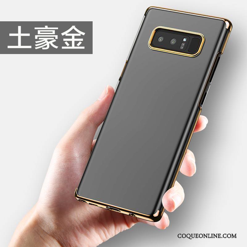 Samsung Galaxy Note 8 Coque Nouveau Étoile Tendance Incassable Transparent Difficile Or