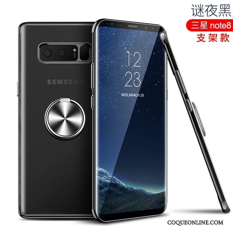 Samsung Galaxy Note 8 Coque Transparent Étoile Très Mince Rouge Tout Compris Créatif Étui