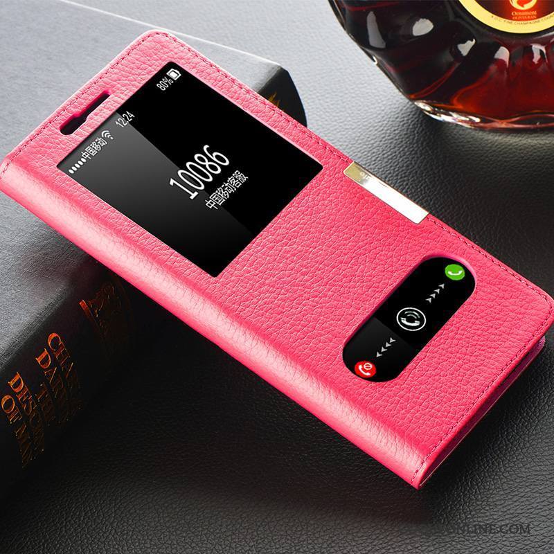 Samsung Galaxy Note 8 Coque Téléphone Portable Cuir Véritable Protection Étui Housse Étoile Étui En Cuir