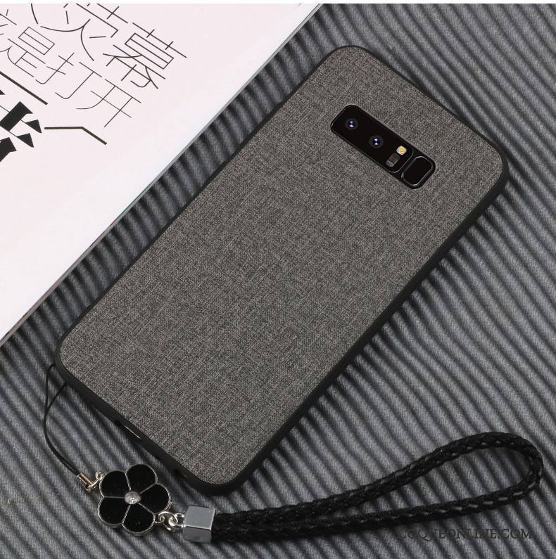 Samsung Galaxy Note 8 Coque Étoile Silicone Protection Vert Téléphone Portable Cuir