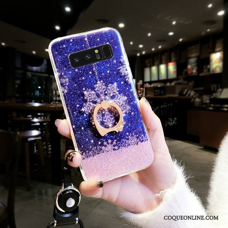 Samsung Galaxy Note 8 Coque Étoile Étui Flocon De Neige Créatif Difficile Fluide Doux Tendance