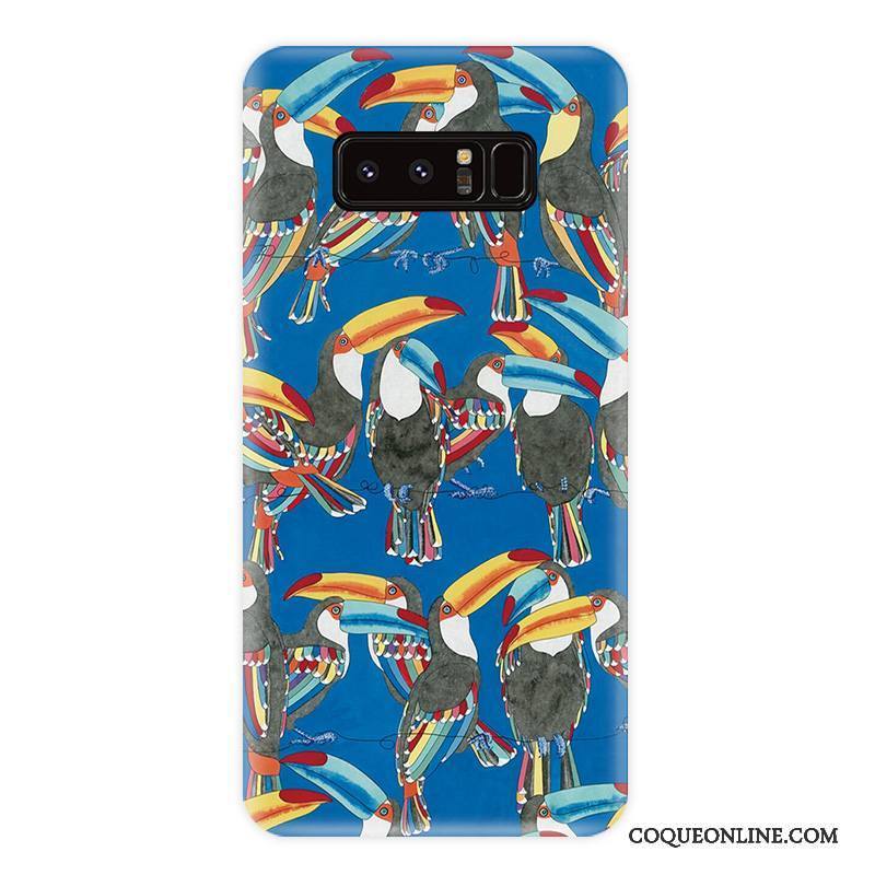 Samsung Galaxy Note 8 Coque Étui Protection Multicolore Personnalité Téléphone Portable Vent Fleur