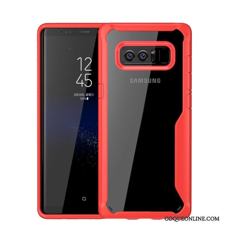 Samsung Galaxy Note 8 Fluide Doux Coque Rouge Protection Incassable Nouveau De Téléphone