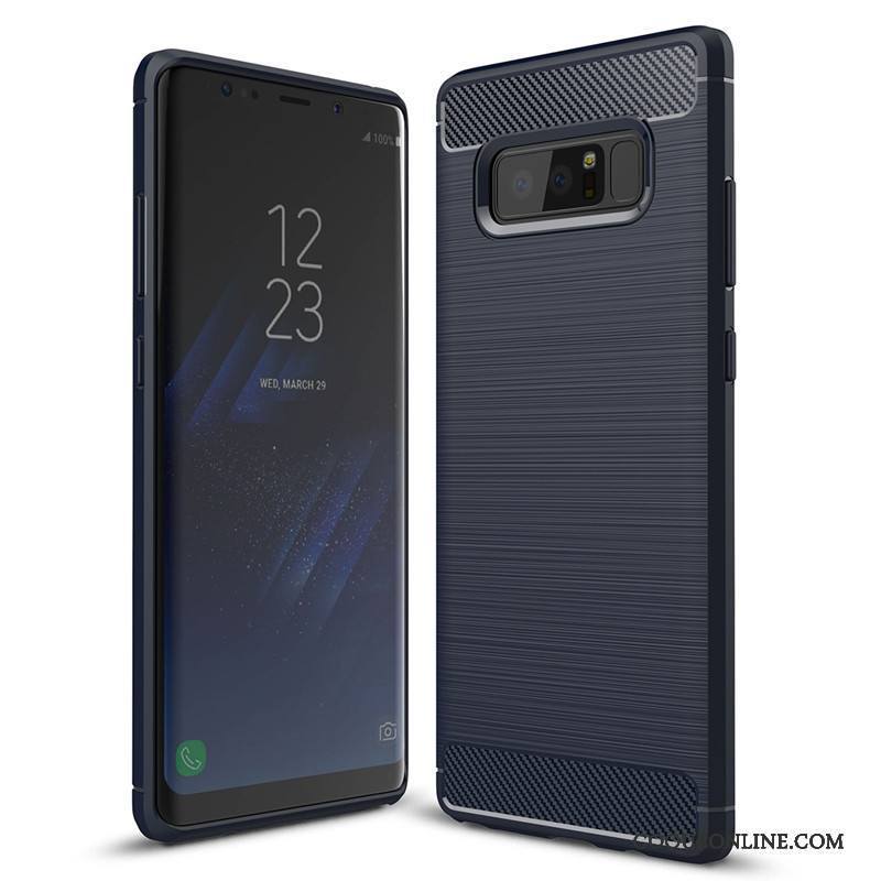Samsung Galaxy Note 8 Fluide Doux Noir Coque Tout Compris Silicone De Téléphone Protection