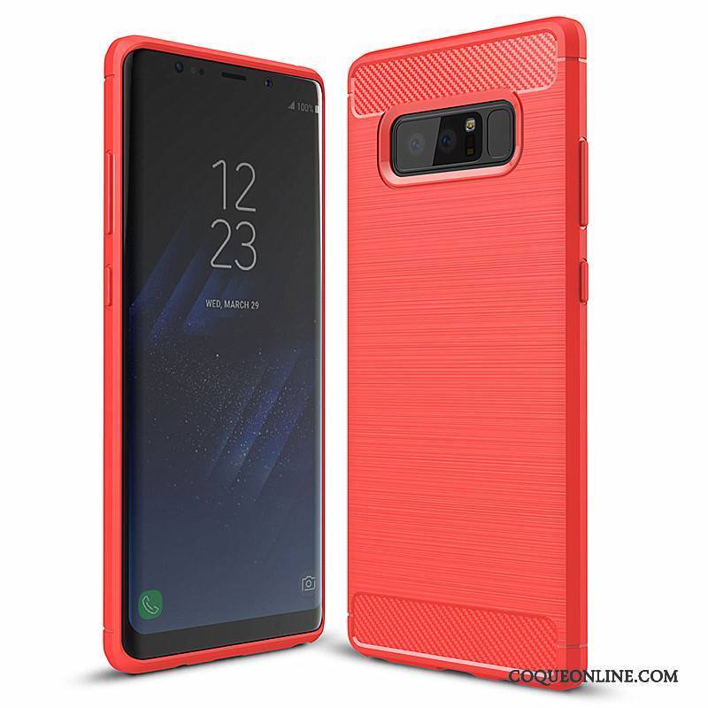 Samsung Galaxy Note 8 Fluide Doux Noir Coque Tout Compris Silicone De Téléphone Protection