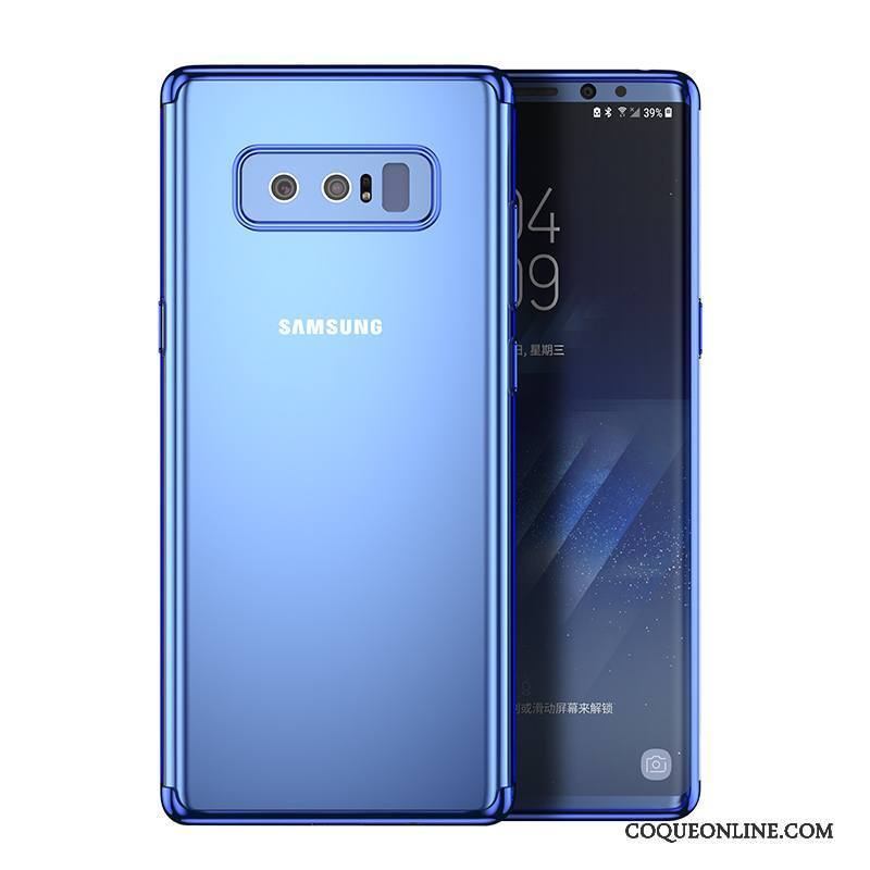 Samsung Galaxy Note 8 Fluide Doux Or Incassable Petit Coque De Téléphone Rat Transparent