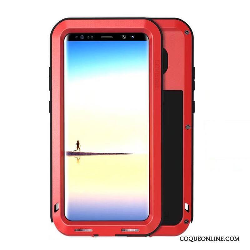 Samsung Galaxy Note 8 Jaune Border Étoile Coque Trois Défenses Incassable Tout Compris