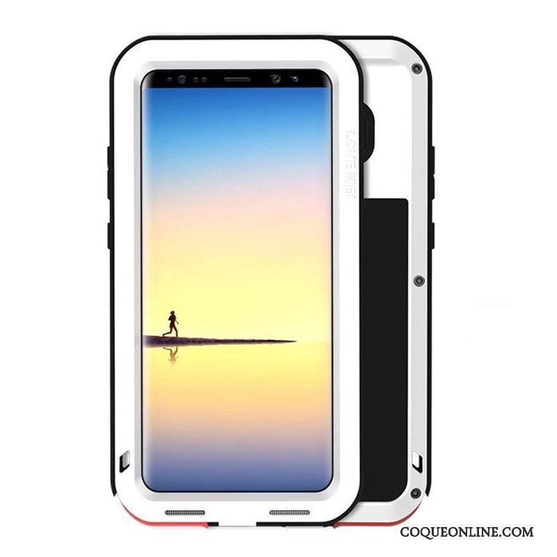 Samsung Galaxy Note 8 Jaune Border Étoile Coque Trois Défenses Incassable Tout Compris