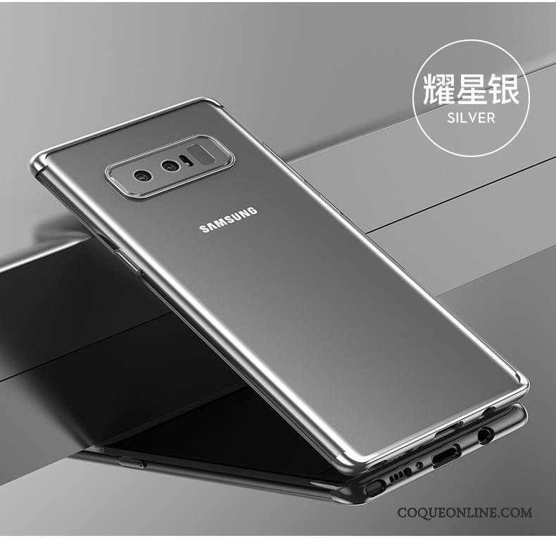 Samsung Galaxy Note 8 Personnalité Bleu Protection Coque De Téléphone Créatif Nouveau Étui