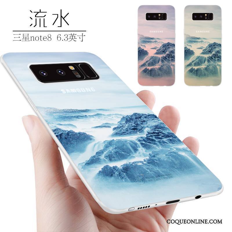 Samsung Galaxy Note 8 Personnalité Étui Coque De Téléphone Incassable Marque De Tendance Fluide Doux Créatif