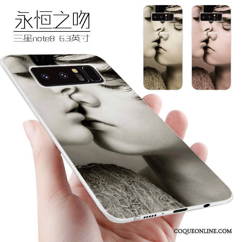 Samsung Galaxy Note 8 Personnalité Étui Coque De Téléphone Incassable Marque De Tendance Fluide Doux Créatif