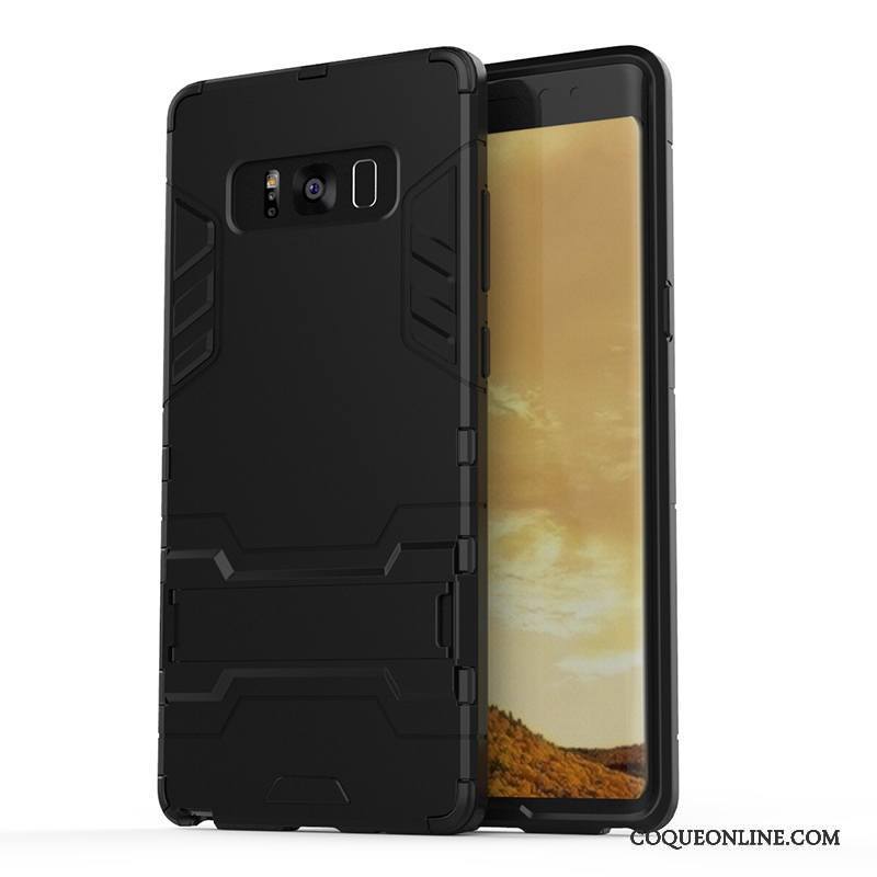 Samsung Galaxy Note 8 Protection Fluide Doux Coque Difficile Étoile Étui Bleu