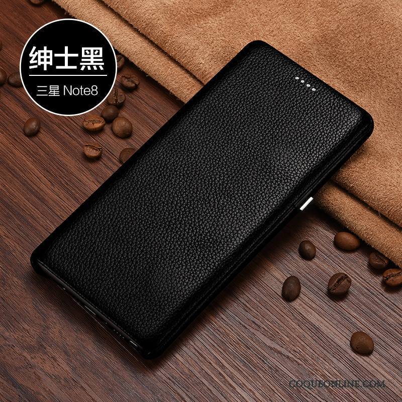 Samsung Galaxy Note 8 Protection Incassable Noir Coque De Téléphone Housse Business Étui