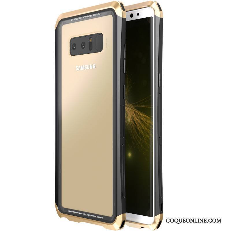 Samsung Galaxy Note 8 Protection Verre Trempé Transparent Étoile Border Coque De Téléphone Incassable