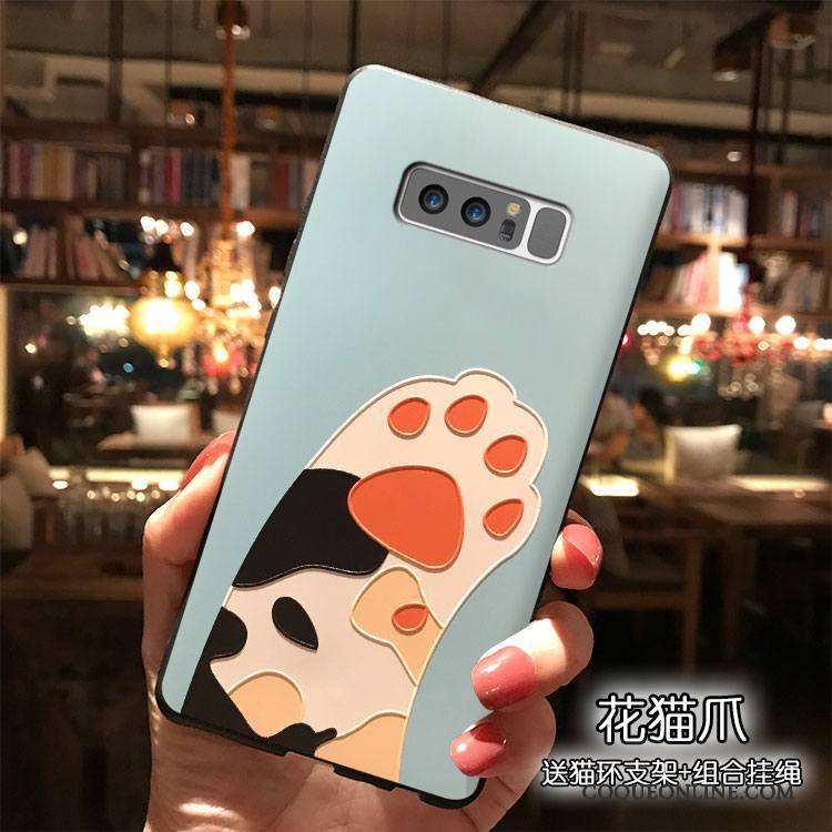 Samsung Galaxy Note 8 Silicone Dessin Animé Coque De Téléphone Tendance Étoile Étui Ornements Suspendus