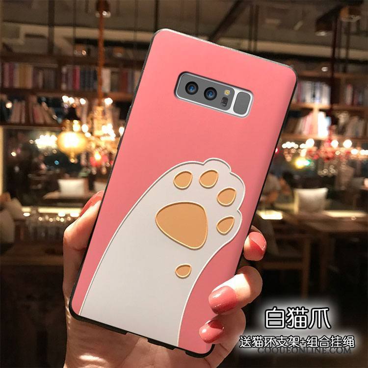 Samsung Galaxy Note 8 Silicone Dessin Animé Coque De Téléphone Tendance Étoile Étui Ornements Suspendus