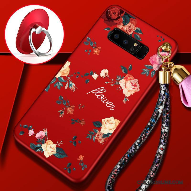 Samsung Galaxy Note 8 Tendance Coque Silicone Tout Compris Noir Incassable Protection