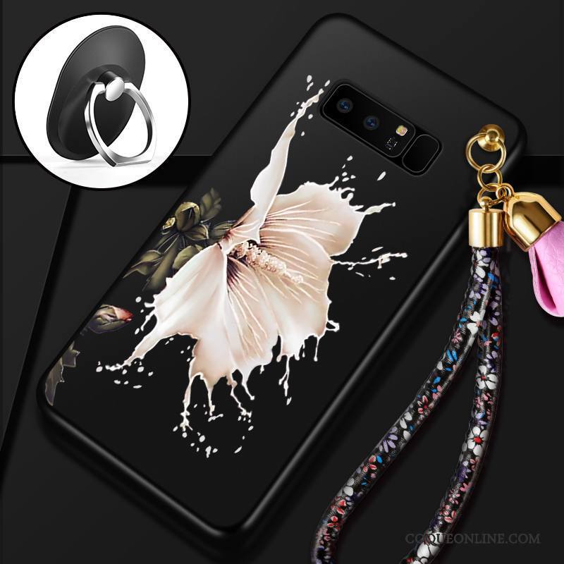 Samsung Galaxy Note 8 Tendance Coque Silicone Tout Compris Noir Incassable Protection