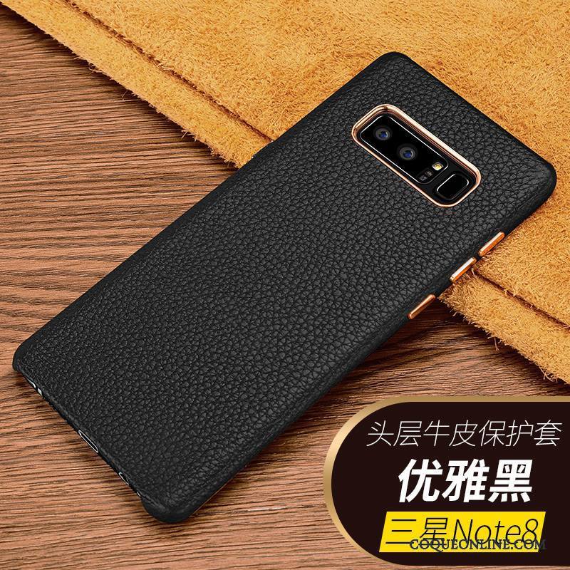 Samsung Galaxy Note 8 Tout Compris Téléphone Portable Étoile Coque Business Incassable Noir