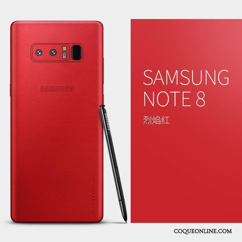 Samsung Galaxy Note 8 Tout Compris Étui Coque De Téléphone Étoile Noir Cuir Véritable Créatif