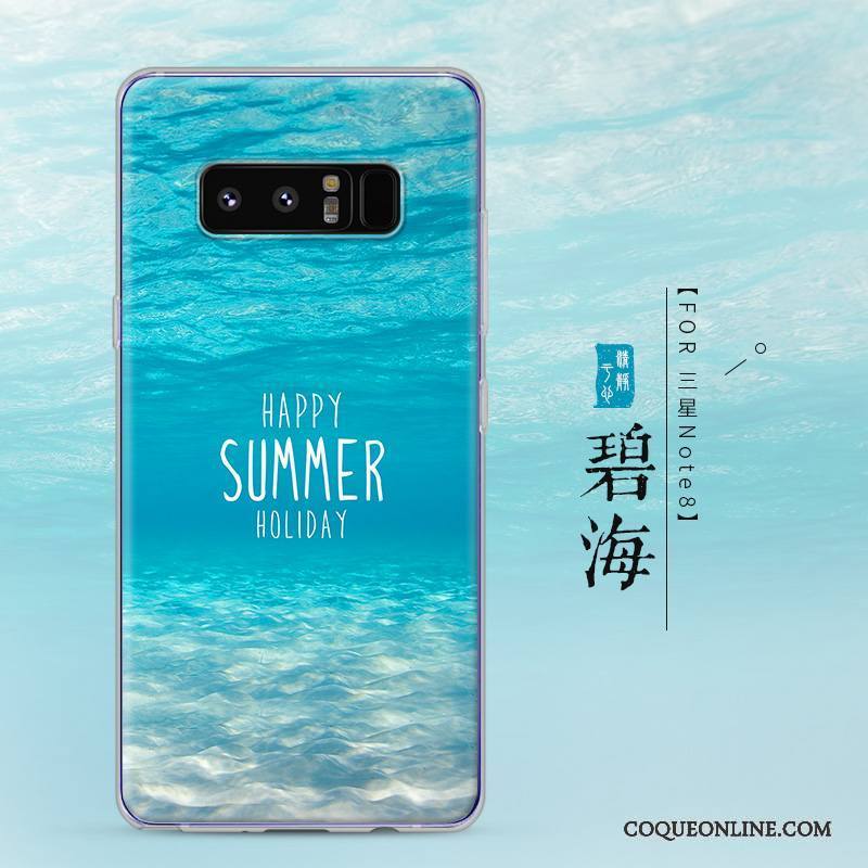 Samsung Galaxy Note 8 Transparent Incassable Silicone Étui Créatif Tout Compris Coque De Téléphone