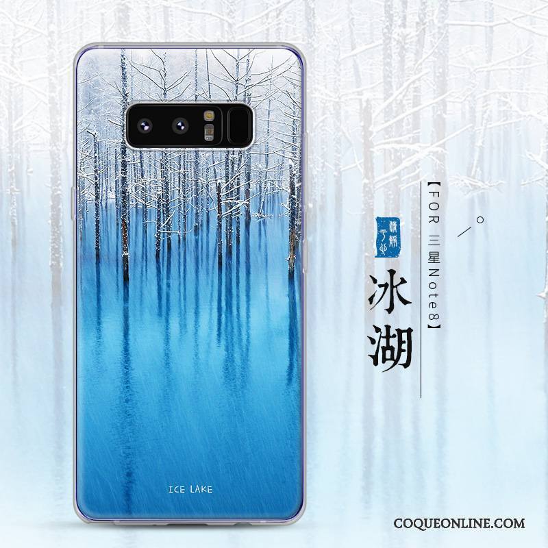 Samsung Galaxy Note 8 Transparent Incassable Silicone Étui Créatif Tout Compris Coque De Téléphone