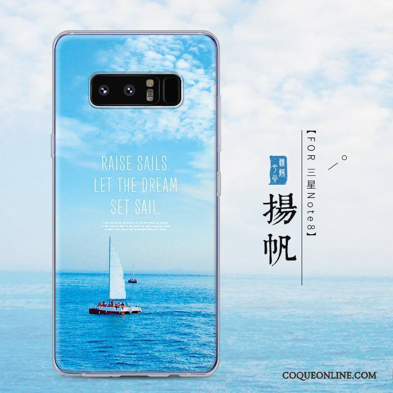 Samsung Galaxy Note 8 Transparent Incassable Silicone Étui Créatif Tout Compris Coque De Téléphone