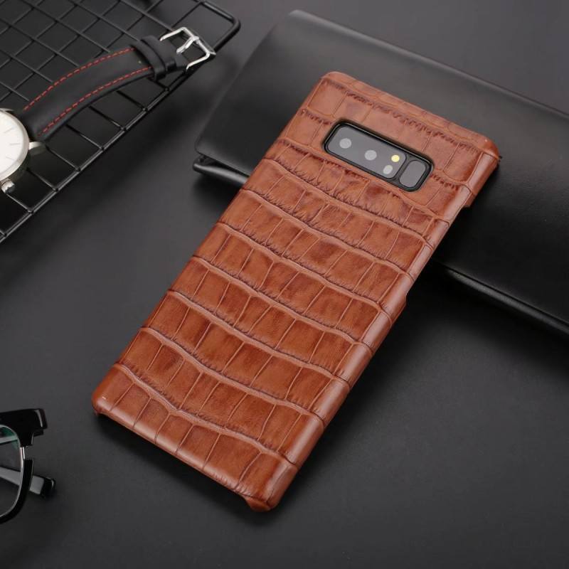 Samsung Galaxy Note 8 Étoile Coque De Téléphone Incassable Bleu Cuir Véritable Difficile Personnalité