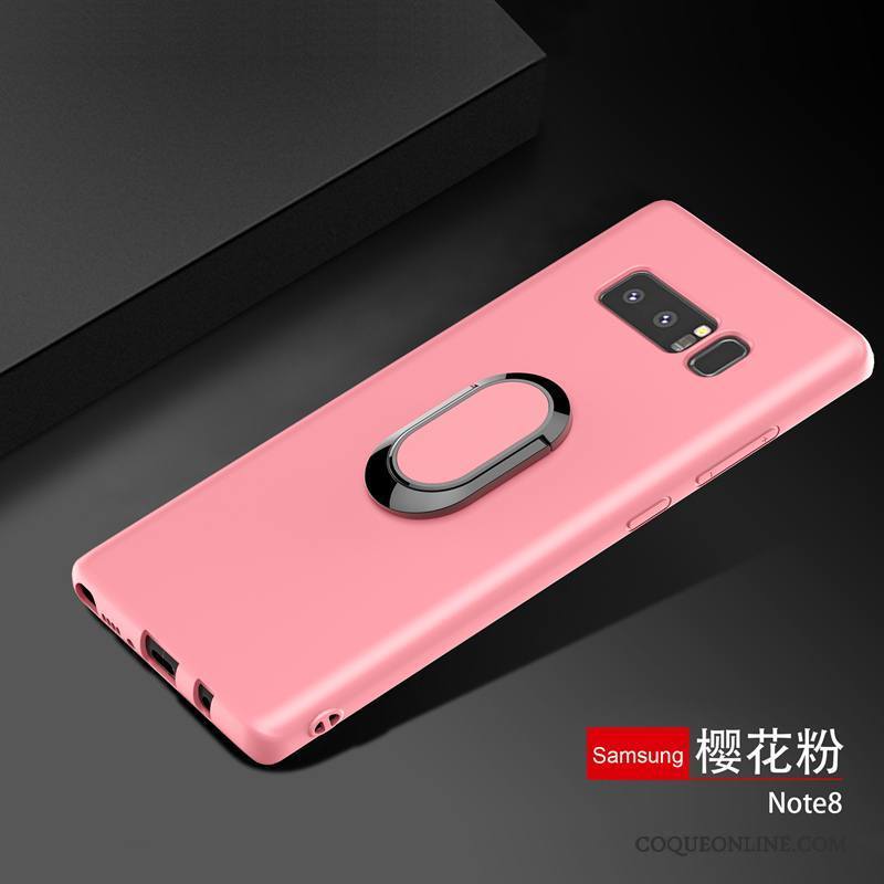 Samsung Galaxy Note 8 Étoile Coque Tendance Fluide Doux Rouge Support Étui