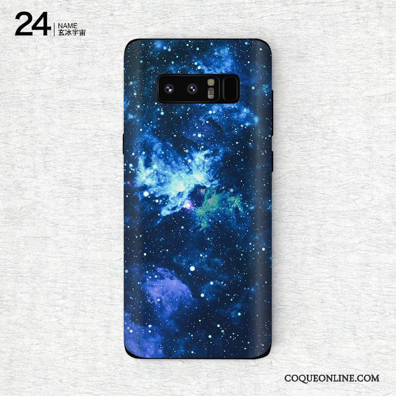 Samsung Galaxy Note 8 Étoile Couleur Violet Membrane Téléphone Portable Personnalité Coque