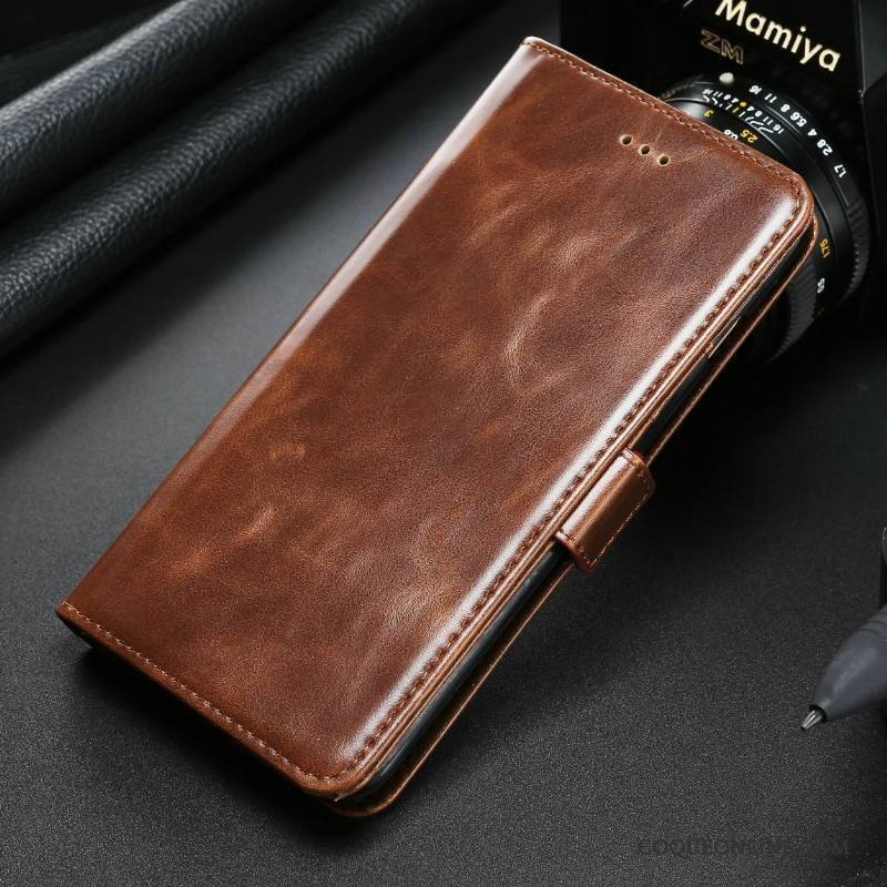 Samsung Galaxy Note 8 Étui En Cuir Cuir Véritable Protection Fluide Doux Téléphone Portable Coque Étoile