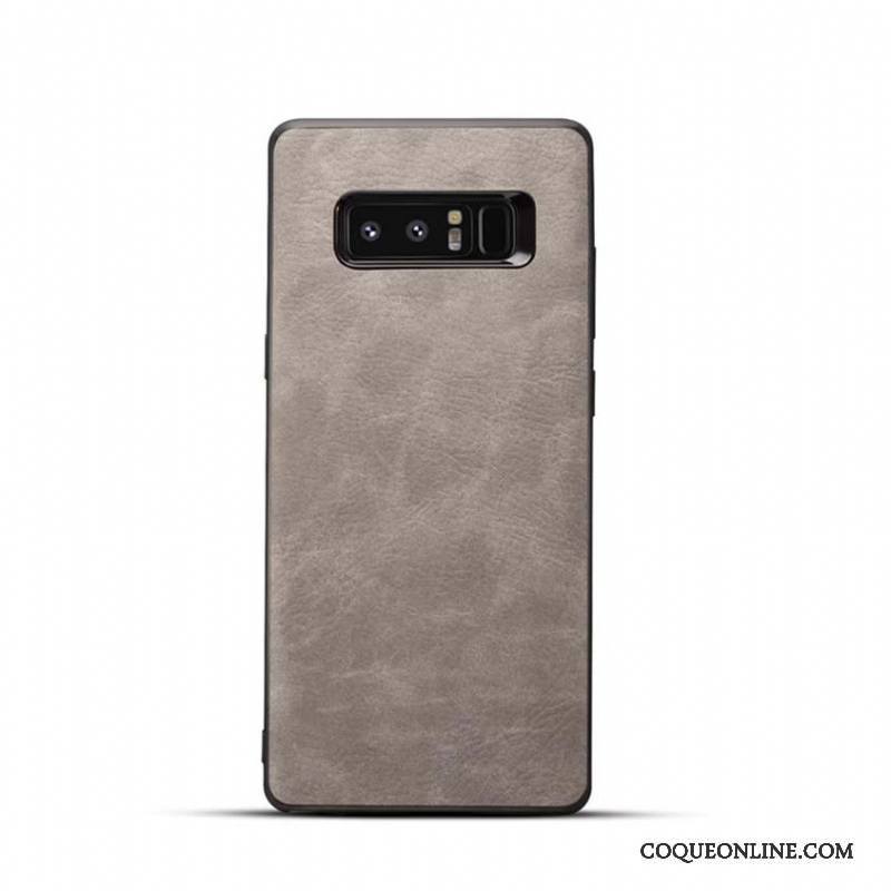 Samsung Galaxy Note 8 Étui Gris Protection Coque De Téléphone Étoile Fluide Doux Téléphone Portable