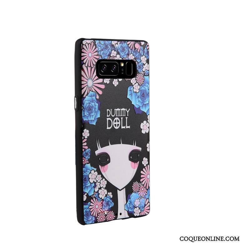 Samsung Galaxy Note 8 Étui Peinture Tendance Blanc Coque De Téléphone Protection Fluide Doux