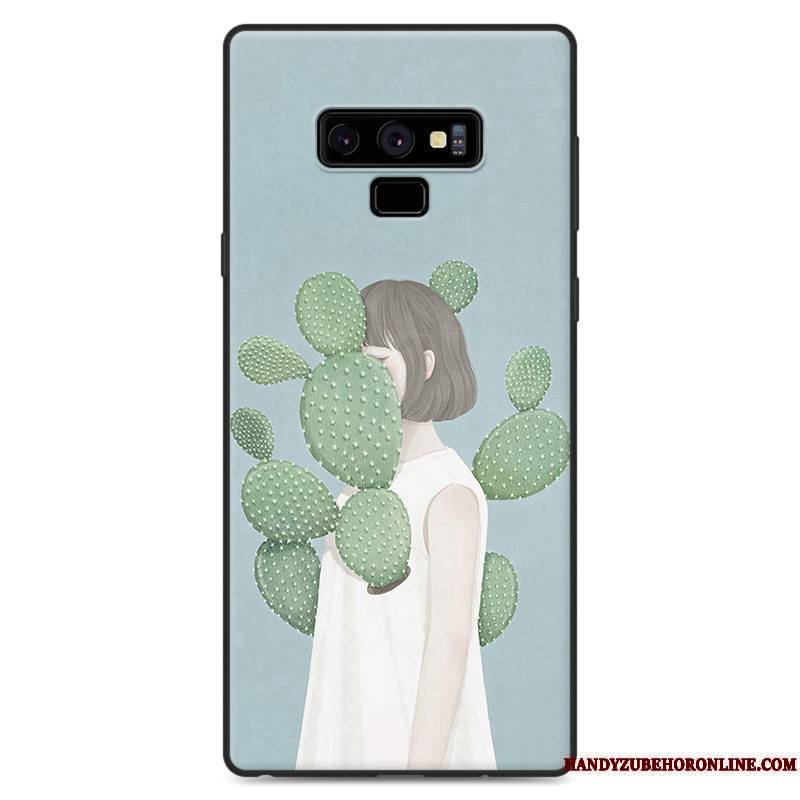 Samsung Galaxy Note 9 Art Frais Ornements Suspendus Coque De Téléphone Nouveau Vert Étui