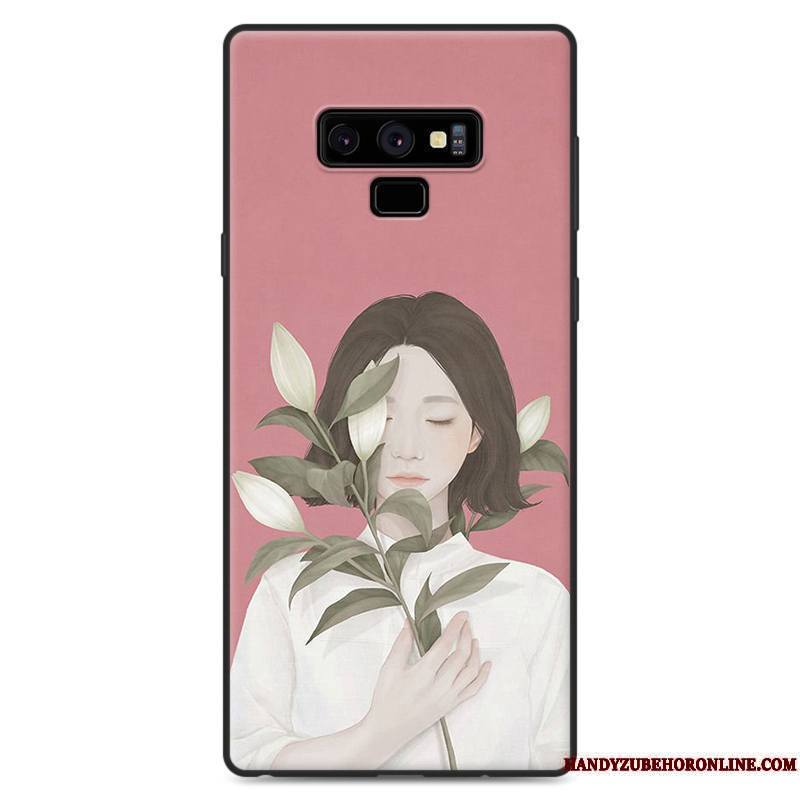 Samsung Galaxy Note 9 Art Frais Ornements Suspendus Coque De Téléphone Nouveau Vert Étui