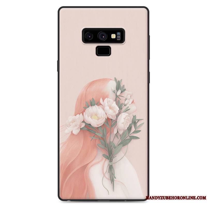 Samsung Galaxy Note 9 Art Frais Ornements Suspendus Coque De Téléphone Nouveau Vert Étui