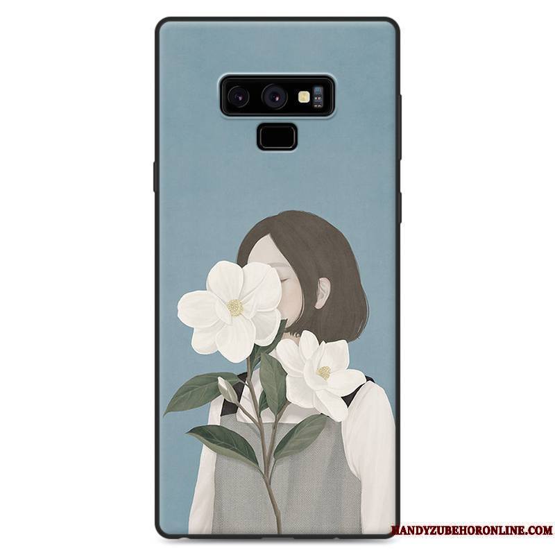 Samsung Galaxy Note 9 Art Frais Ornements Suspendus Coque De Téléphone Nouveau Vert Étui