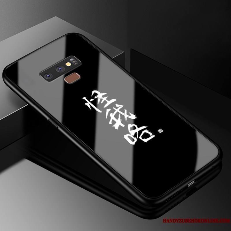 Samsung Galaxy Note 9 Charmant Créatif Rose Coque De Téléphone Verre Protection Étui