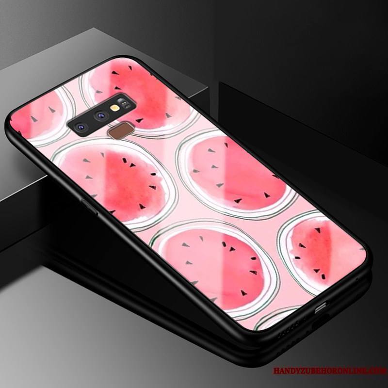 Samsung Galaxy Note 9 Coque Créatif Étoile Dessin Animé Protection Étui Silicone Verre