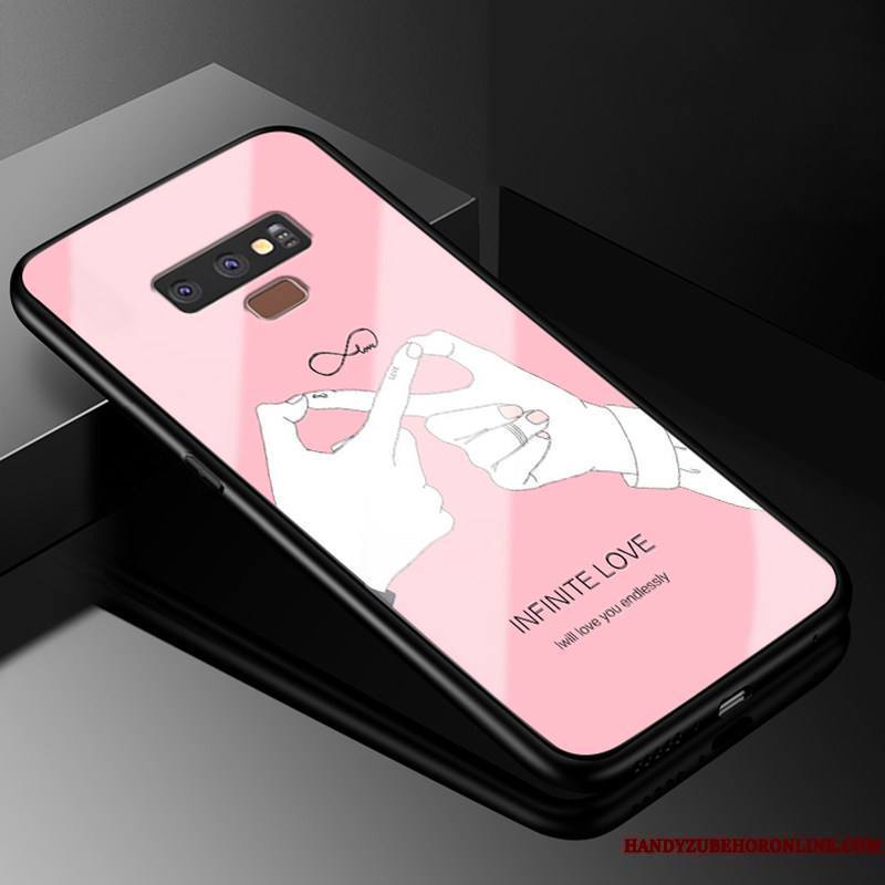 Samsung Galaxy Note 9 Coque Créatif Étoile Dessin Animé Protection Étui Silicone Verre