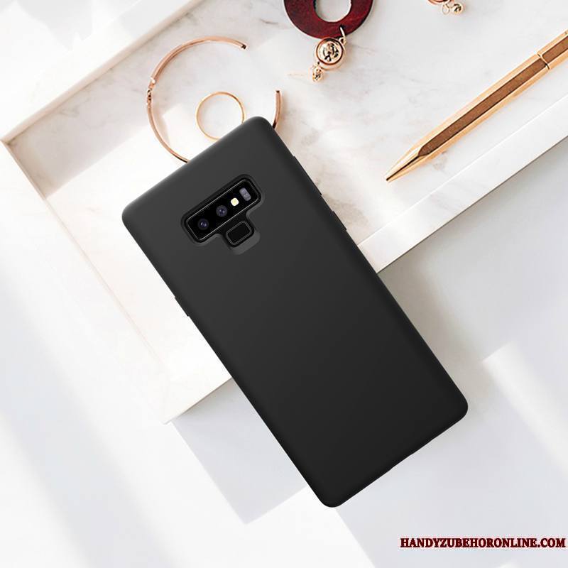 Samsung Galaxy Note 9 Coque Incassable Silicone Or Bleu Tout Compris Fluide Doux Étoile