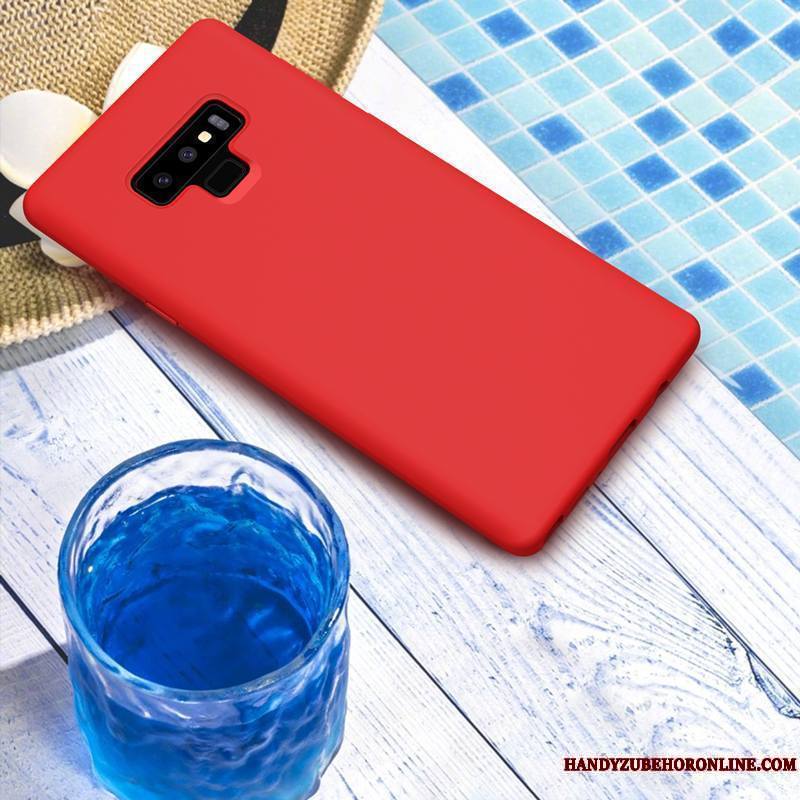 Samsung Galaxy Note 9 Coque Incassable Silicone Or Bleu Tout Compris Fluide Doux Étoile