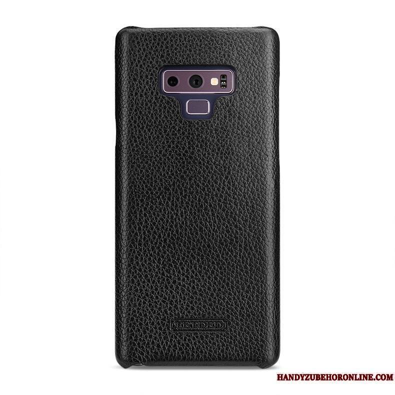 Samsung Galaxy Note 9 Coque Protection De Téléphone Étui Cuir Véritable Étoile Couvercle Arrière