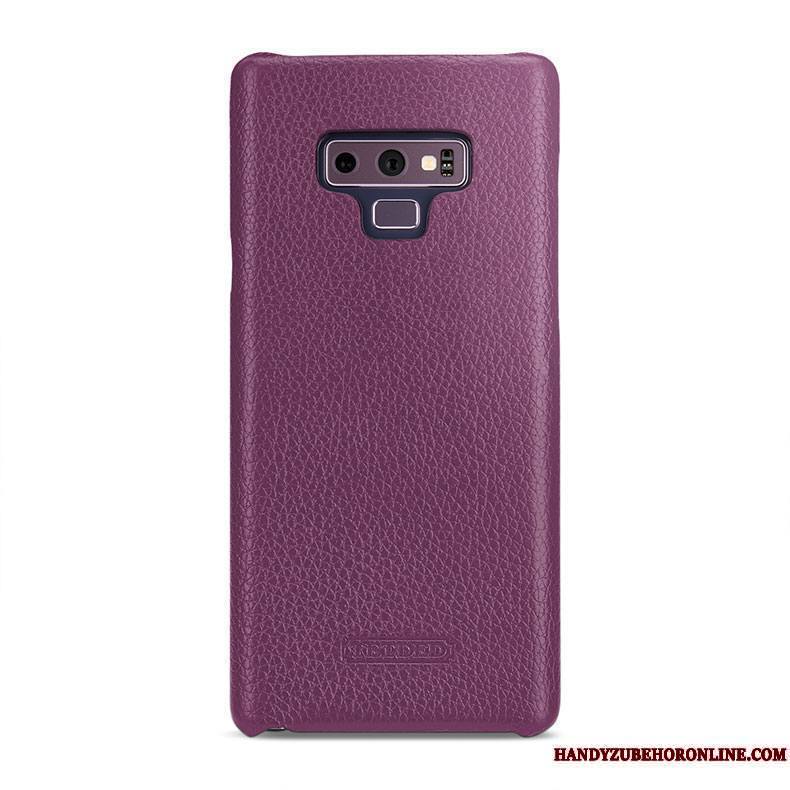 Samsung Galaxy Note 9 Coque Protection De Téléphone Étui Cuir Véritable Étoile Couvercle Arrière