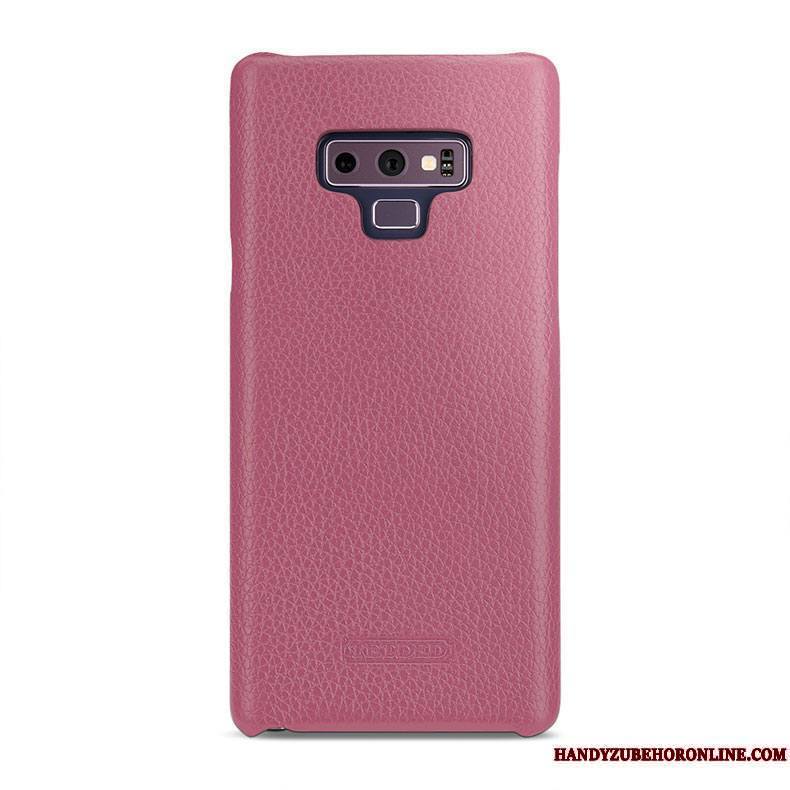 Samsung Galaxy Note 9 Coque Protection De Téléphone Étui Cuir Véritable Étoile Couvercle Arrière