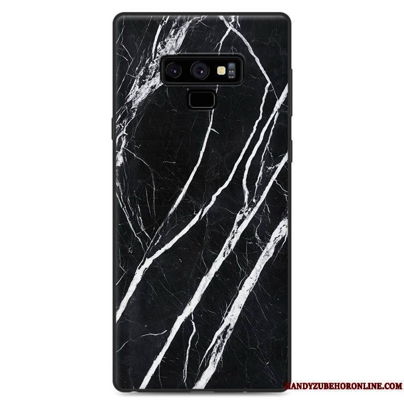 Samsung Galaxy Note 9 Coque Protection Étoile Incassable Noir Grain De Bois Vent Étui