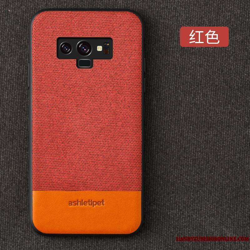 Samsung Galaxy Note 9 Coque À Bord Étui Modèle Fleurie Magnétisme Business Tout Compris Créatif