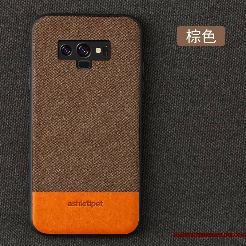 Samsung Galaxy Note 9 Coque À Bord Étui Modèle Fleurie Magnétisme Business Tout Compris Créatif