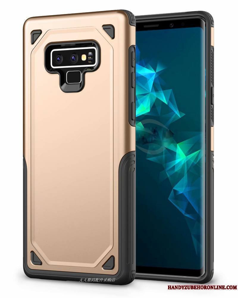 Samsung Galaxy Note 9 Europe Incassable Protection Étoile Or Rose Silicone Coque De Téléphone